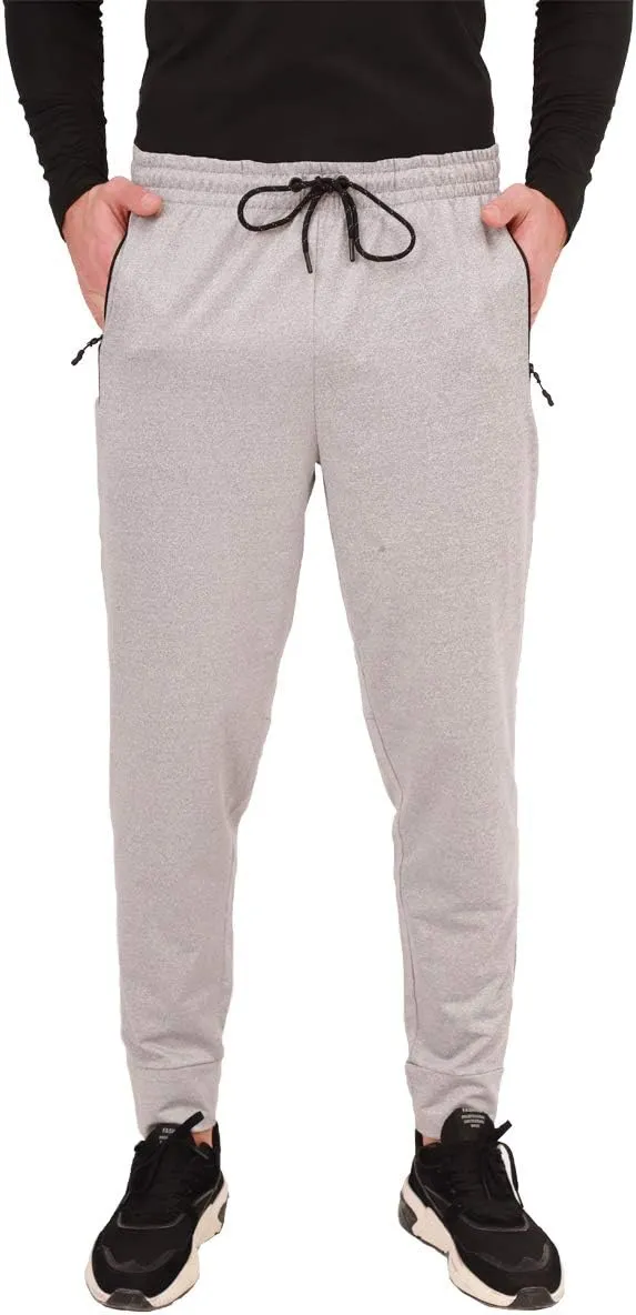 1 Pack/2 Pack Mens Jogger Gym Sweatpants, Athletic Jogger Workout Pants for Men,Running Track Pants with Zipper Pockets