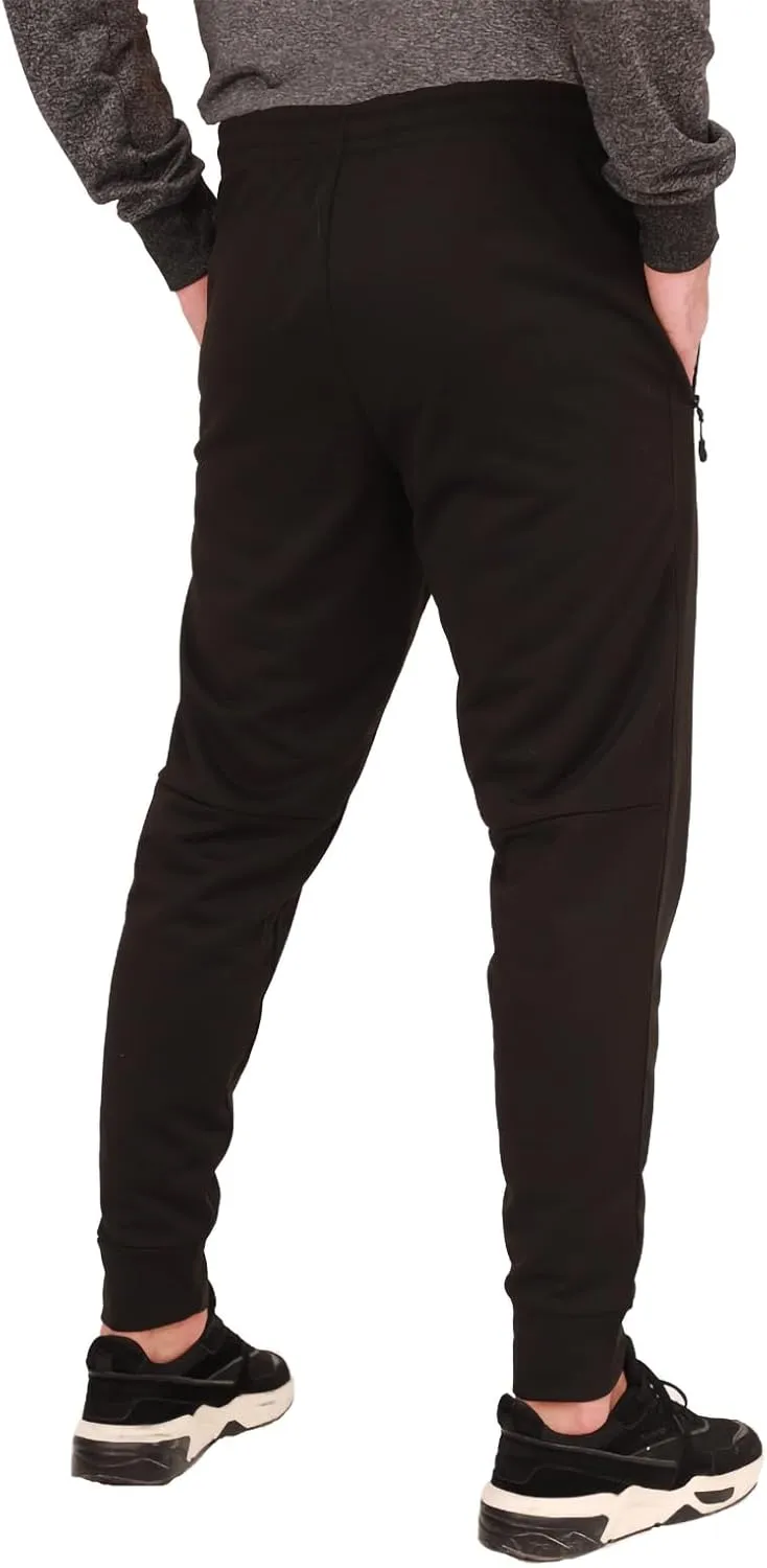 1 Pack/2 Pack Mens Jogger Gym Sweatpants, Athletic Jogger Workout Pants for Men,Running Track Pants with Zipper Pockets