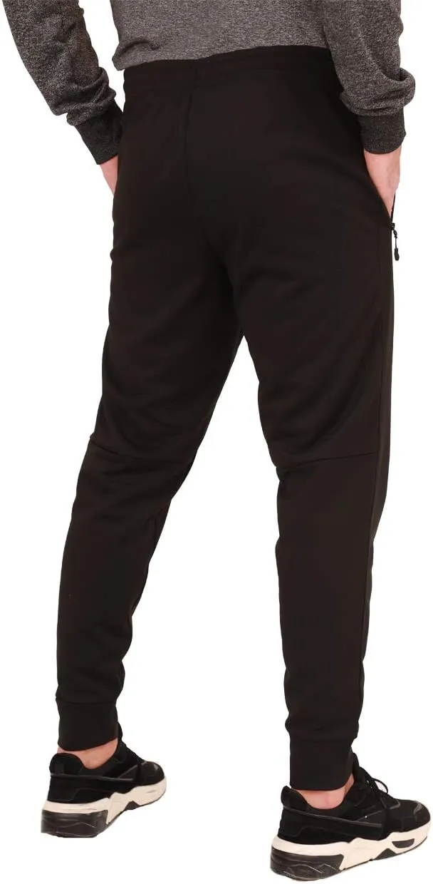 1 Pack/2 Pack Mens Jogger Gym Sweatpants, Athletic Jogger Workout Pants for Men,Running Track Pants with Zipper Pockets