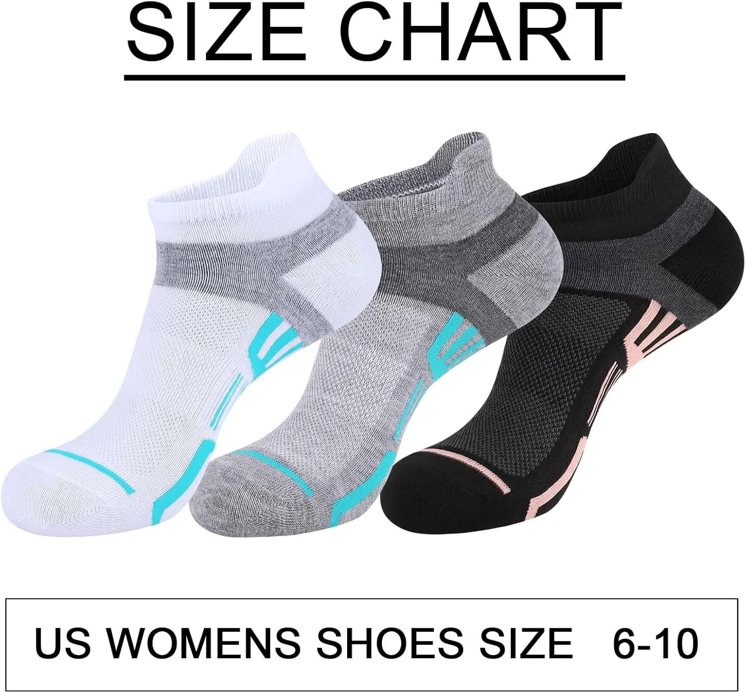 15 Pairs Womens Ankle Socks Lightweight Breathable Casual Low Cut Socks for Women With Heel Tab