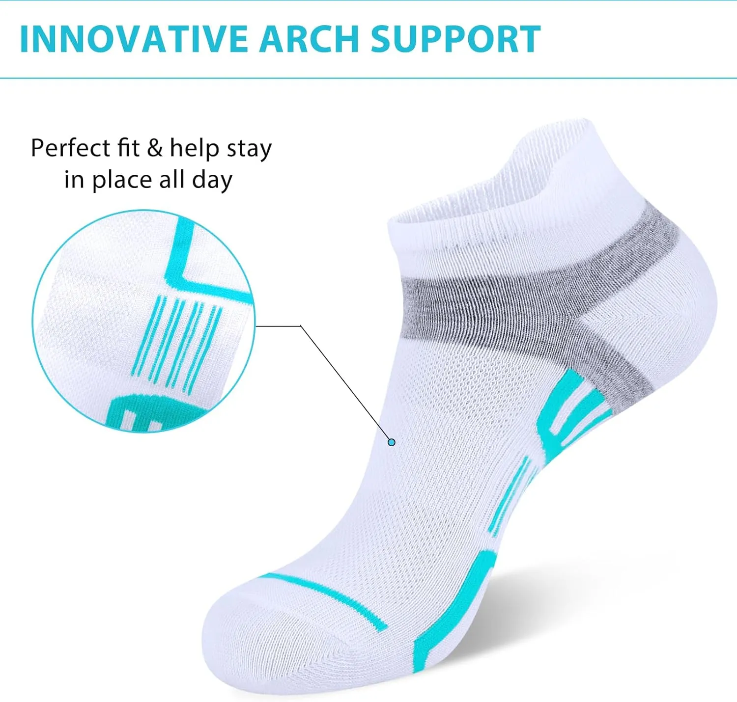 15 Pairs Womens Ankle Socks Lightweight Breathable Casual Low Cut Socks for Women With Heel Tab