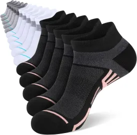 15 Pairs Womens Ankle Socks Lightweight Breathable Casual Low Cut Socks for Women With Heel Tab
