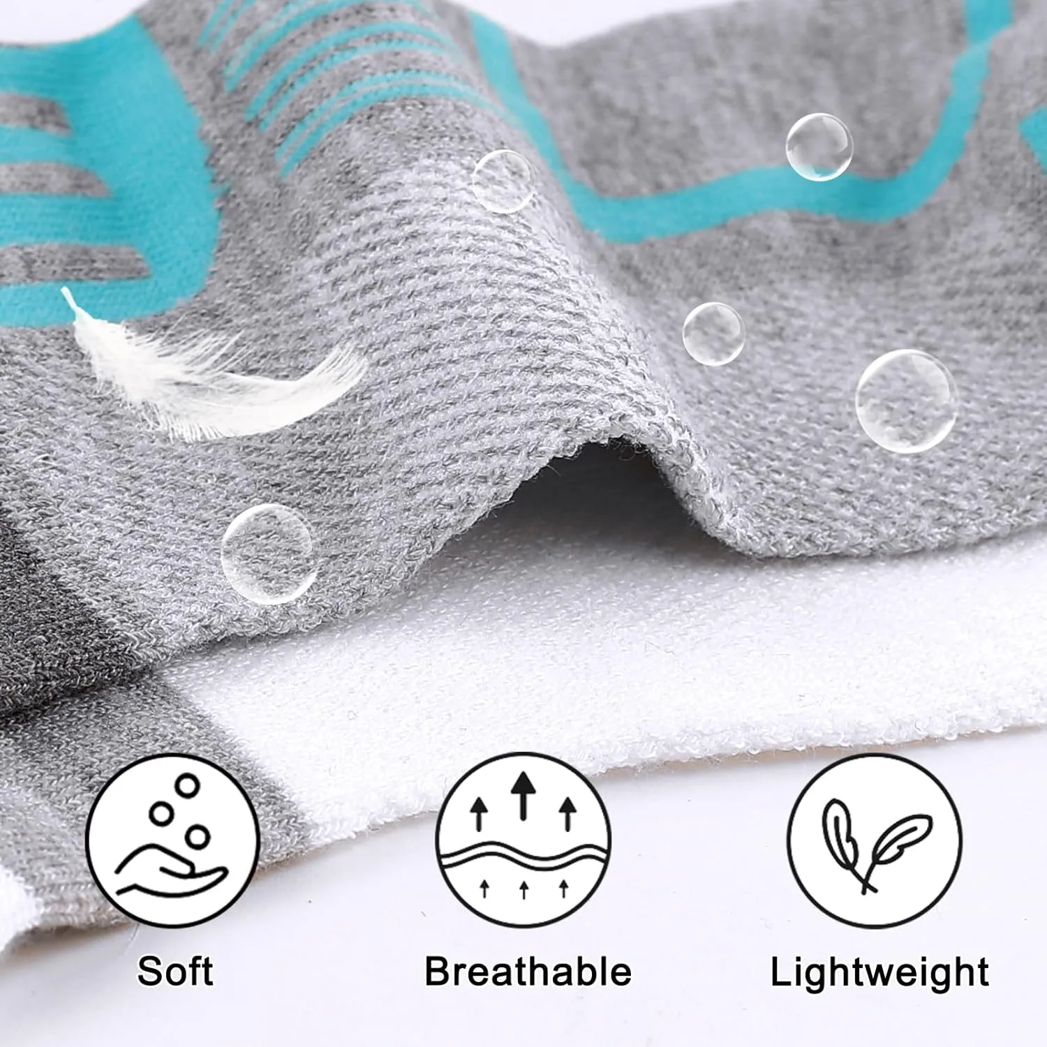 15 Pairs Womens Ankle Socks Lightweight Breathable Casual Low Cut Socks for Women With Heel Tab