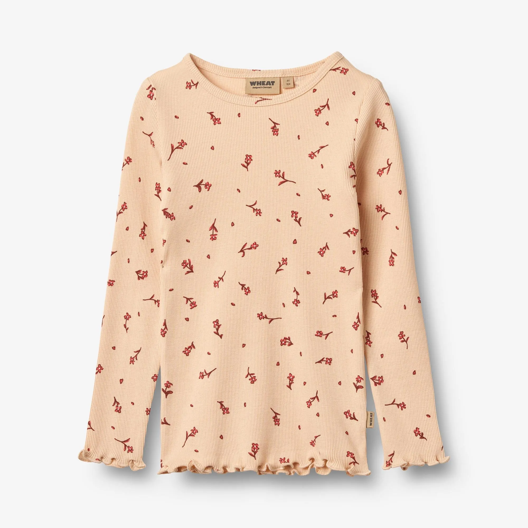 2 Rib T-shirts L/S Ida - rose water flowers