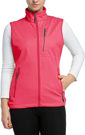 33,000ft Women's Lightweight Running Vest Outerwear with Pockets, Windproof Sleeveless Jacket for Golf Hiking Travel
