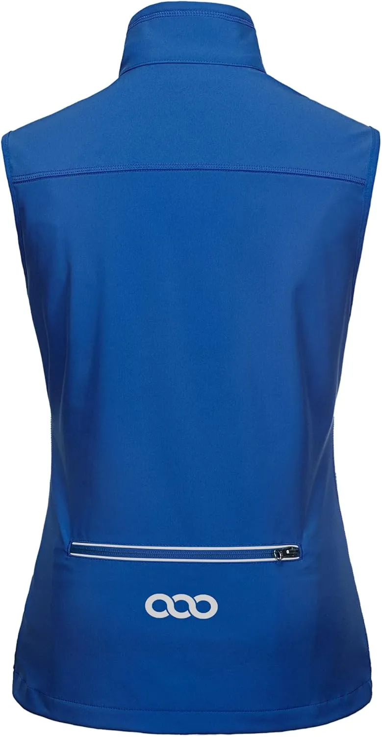 33,000ft Women's Lightweight Running Vest Outerwear with Pockets, Windproof Sleeveless Jacket for Golf Hiking Travel