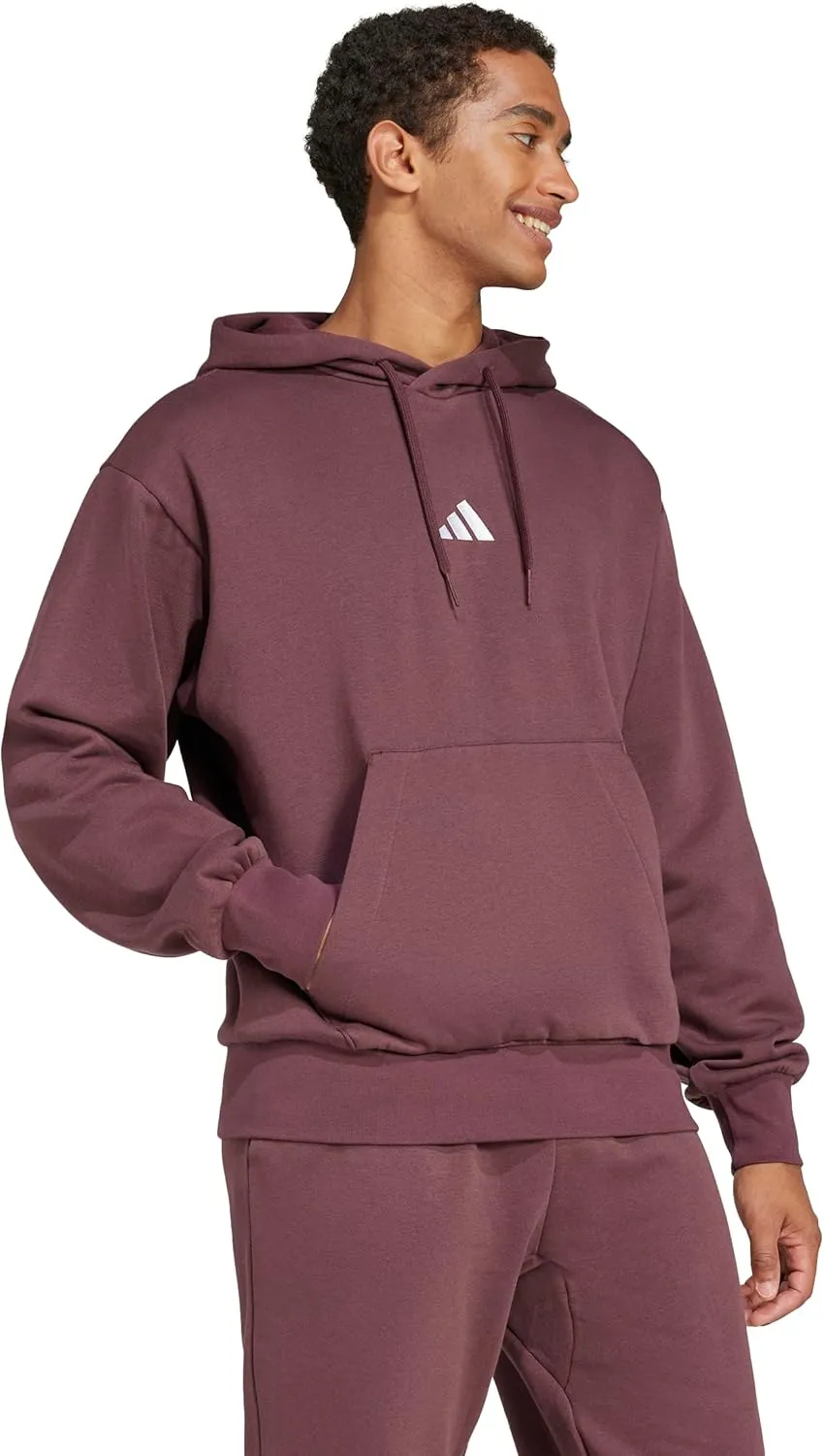 adidas Men's Essentials Feel Cozy Fleece Hoodie