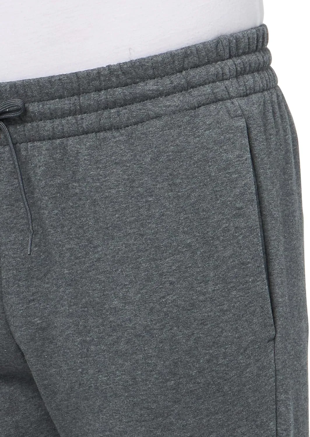 adidas Mens Essentials Fleece Tapered Cuff Logo Joggers Training Casual - Blue