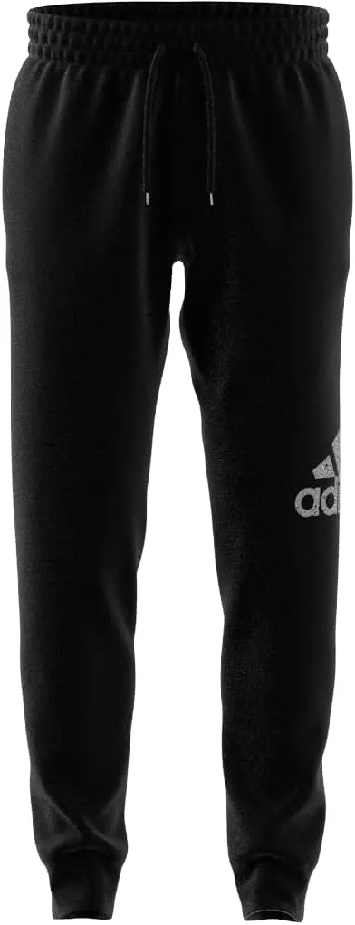 adidas Mens Essentials Fleece Tapered Cuff Logo Joggers Training Casual - Blue
