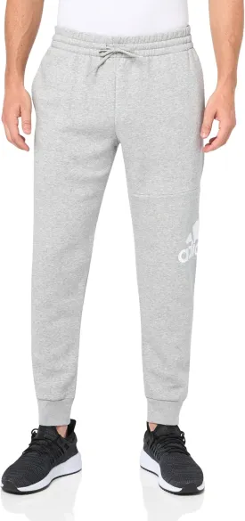 adidas Mens Essentials Fleece Tapered Cuff Logo Joggers Training Casual - Blue