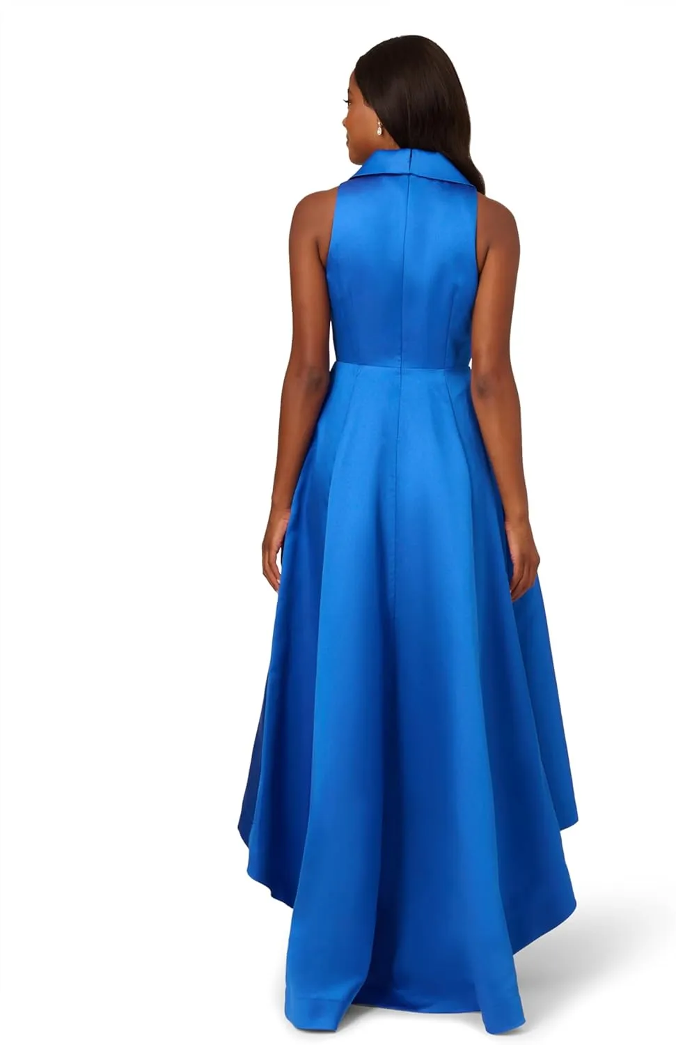 Adrianna Papell Women's Tuxedo High Low Gown