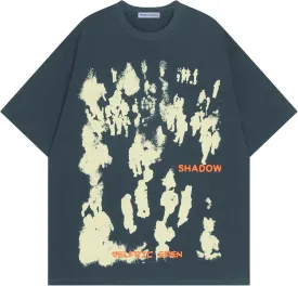 Aelfric Eden Oversized Graphic Tees Unisex Graffiti Print Shirts Inkjet Tee Top