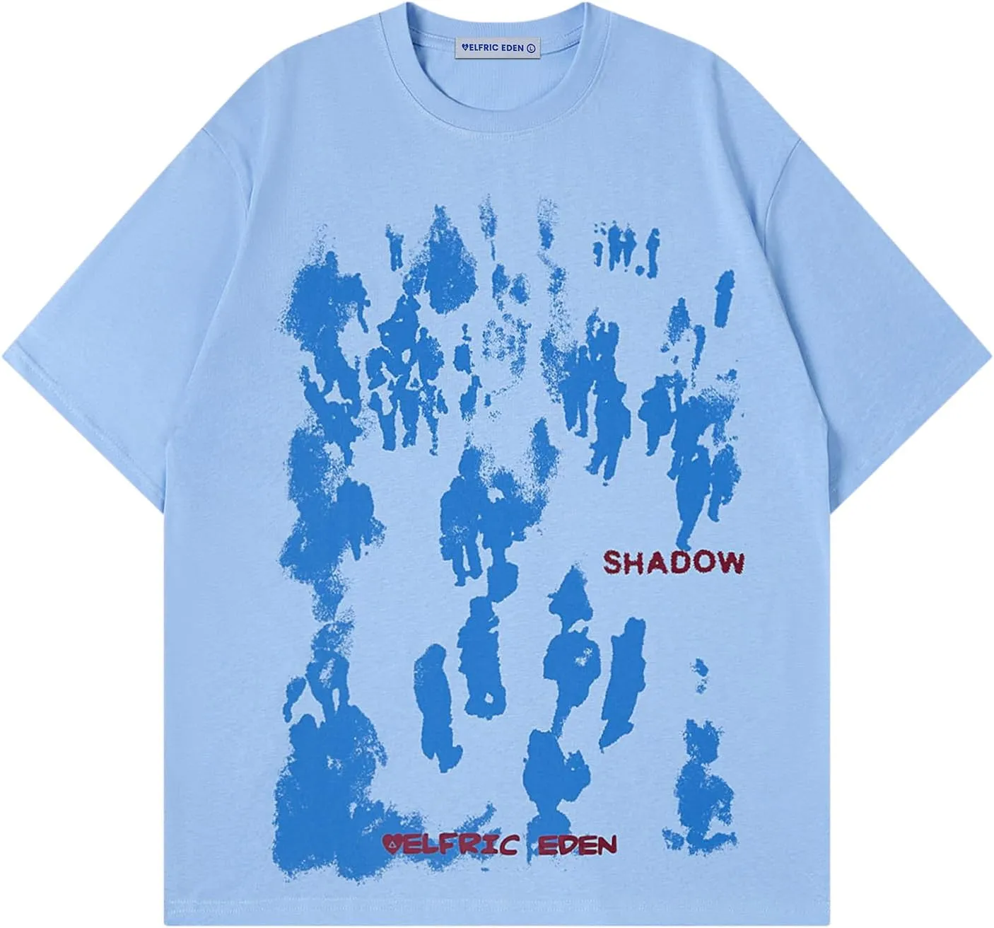 Aelfric Eden Oversized Graphic Tees Unisex Graffiti Print Shirts Inkjet Tee Top