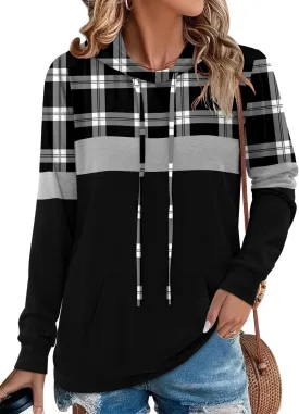 Angerella Hoodies for Women Camo Leopard Print Tops Pullover Hooded Sweatshirt Drawstring with Pocket