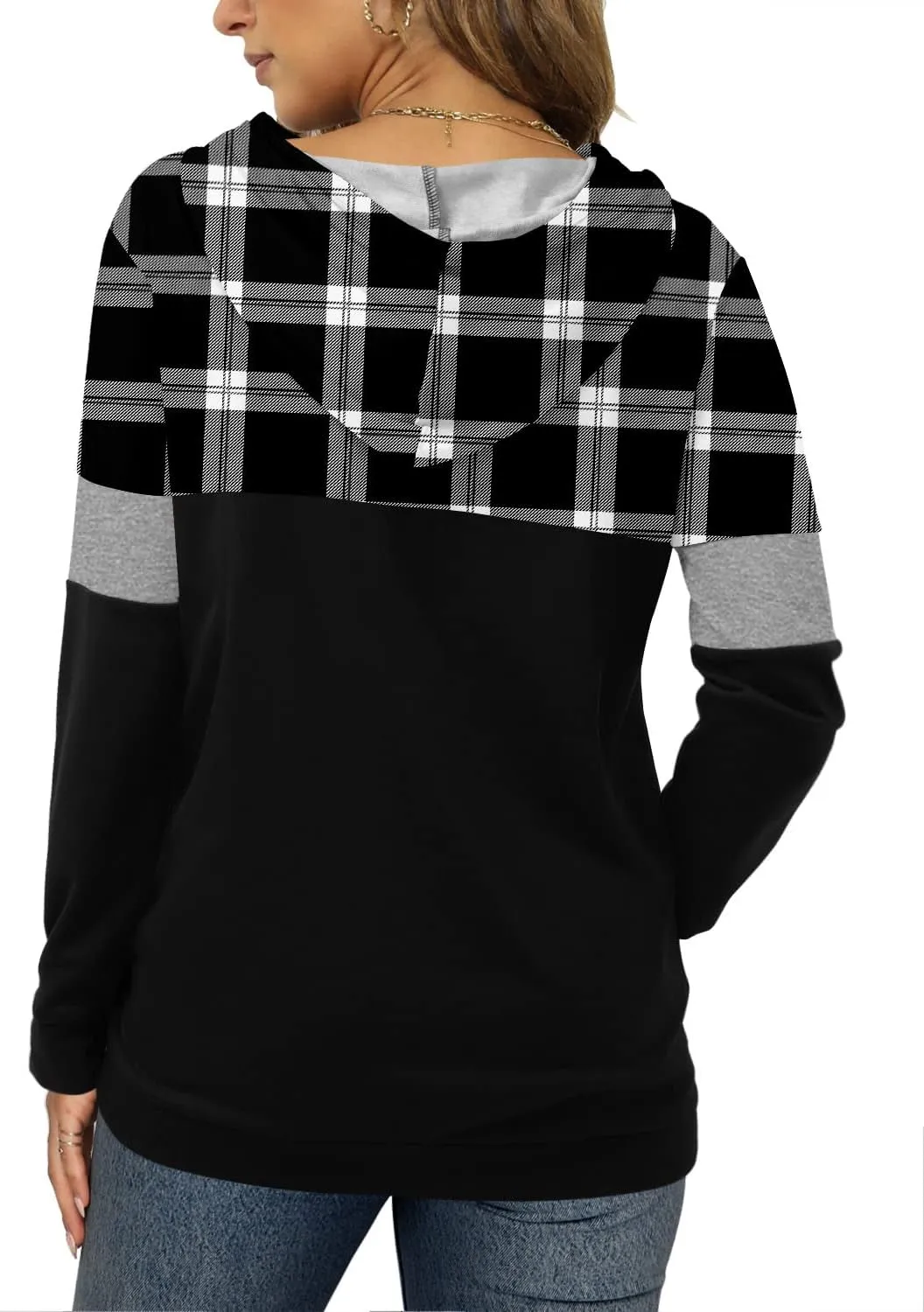 Angerella Hoodies for Women Camo Leopard Print Tops Pullover Hooded Sweatshirt Drawstring with Pocket