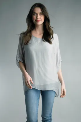 Back Tie SS Silk Top