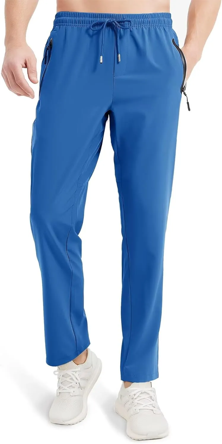 Boladeci Men's Joggers Lightweight Quick Dry Casual Athletic Hiking Pants Sweatpants with Pockets Elastic Waist