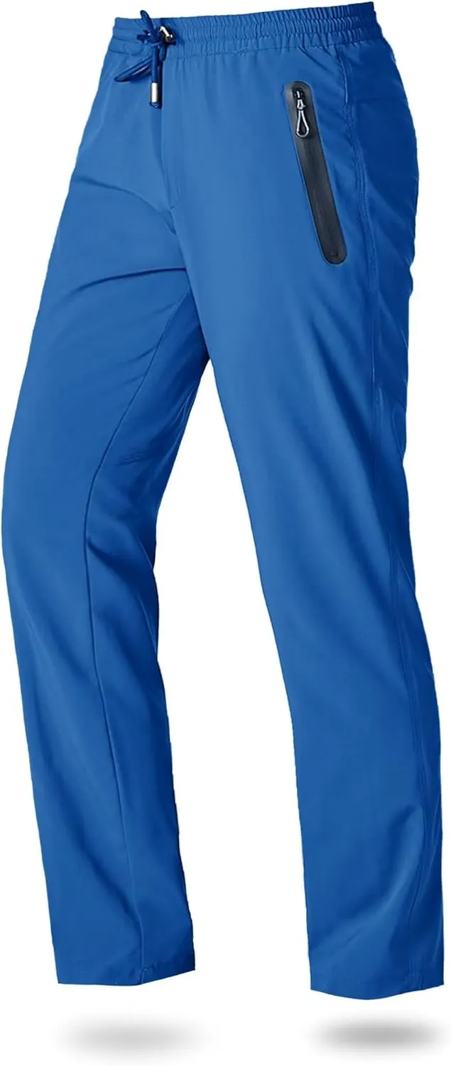 Boladeci Men's Joggers Lightweight Quick Dry Casual Athletic Hiking Pants Sweatpants with Pockets Elastic Waist