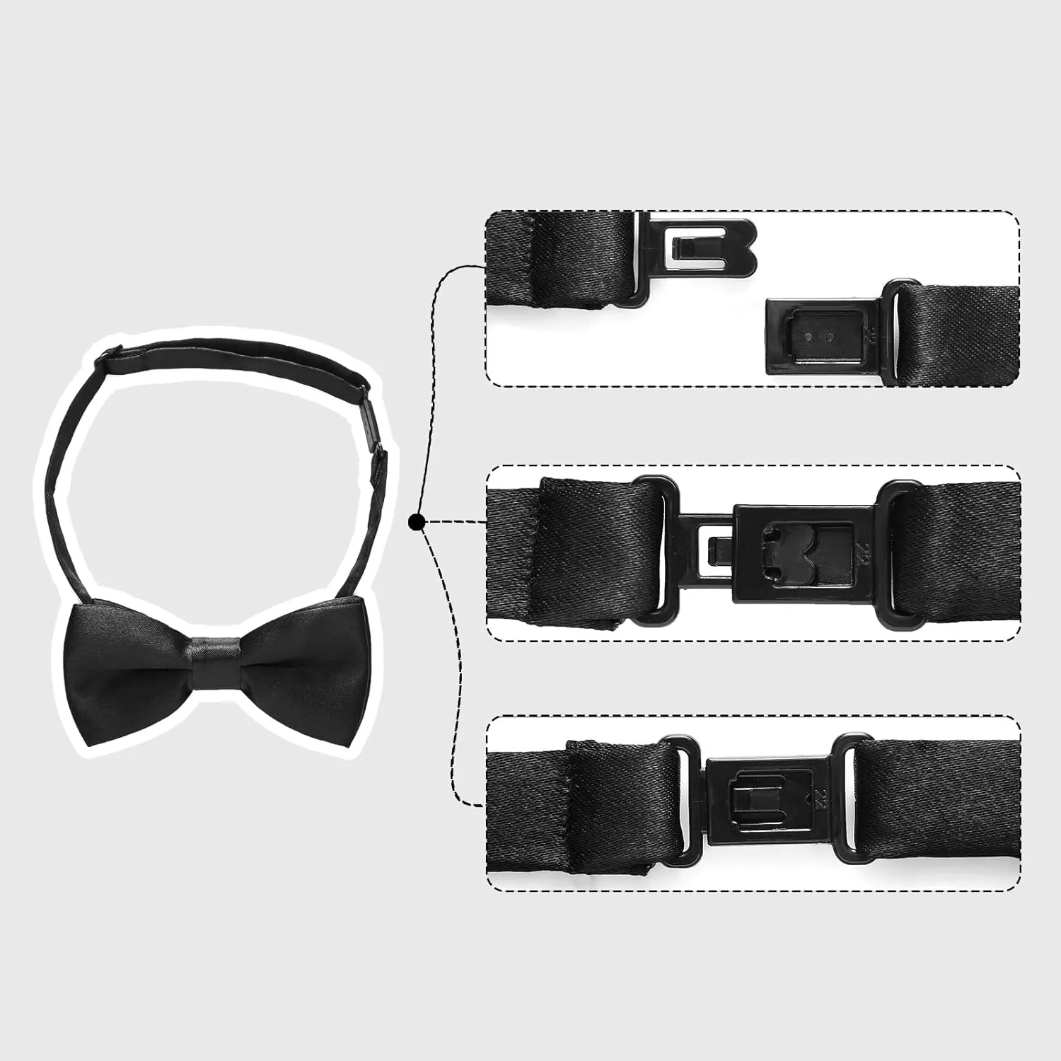 Boys Suit Set Slim Fit 4 Piece Formal Outfits Kids Suits Tuxedo Boys Vest Blazer Pants with Bow Tie for Wedding