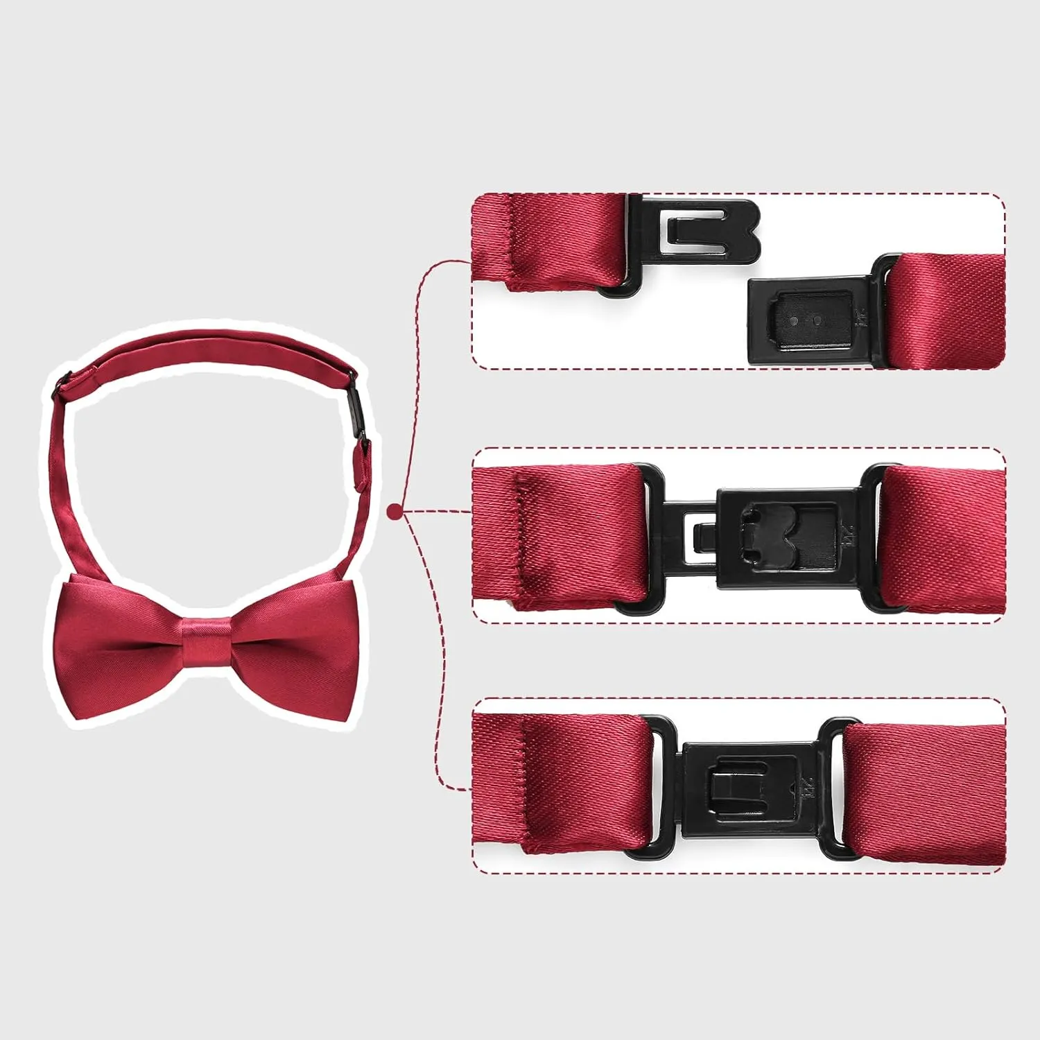 Boys Suit Set Slim Fit 4 Piece Formal Outfits Kids Suits Tuxedo Boys Vest Blazer Pants with Bow Tie for Wedding