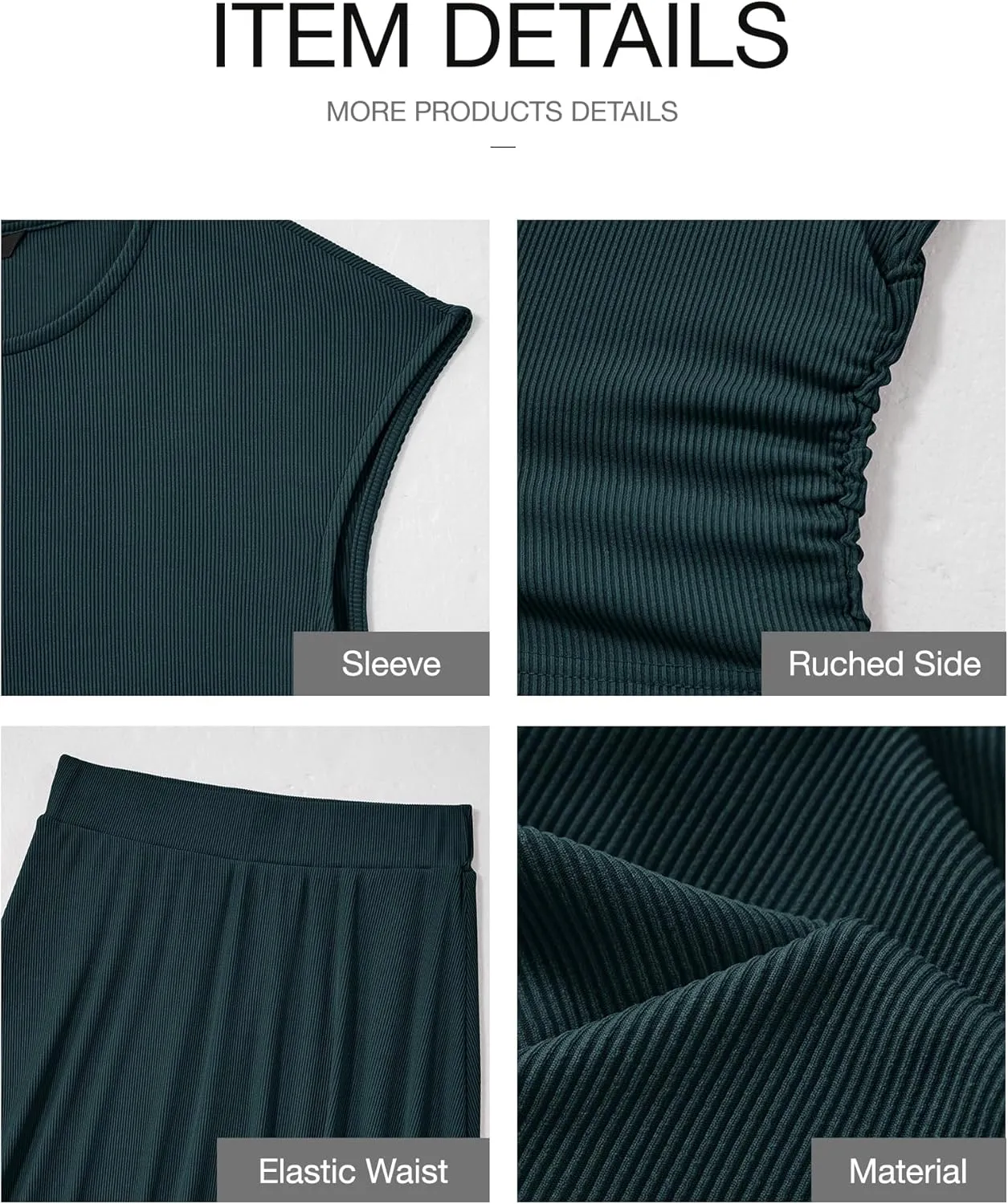 BTFBM Women Two Piece Skirt Set Summer 2025 Casual Vacation Crew Neck Short Sleeve Cropped Top Elastic Waist Midi Skirts