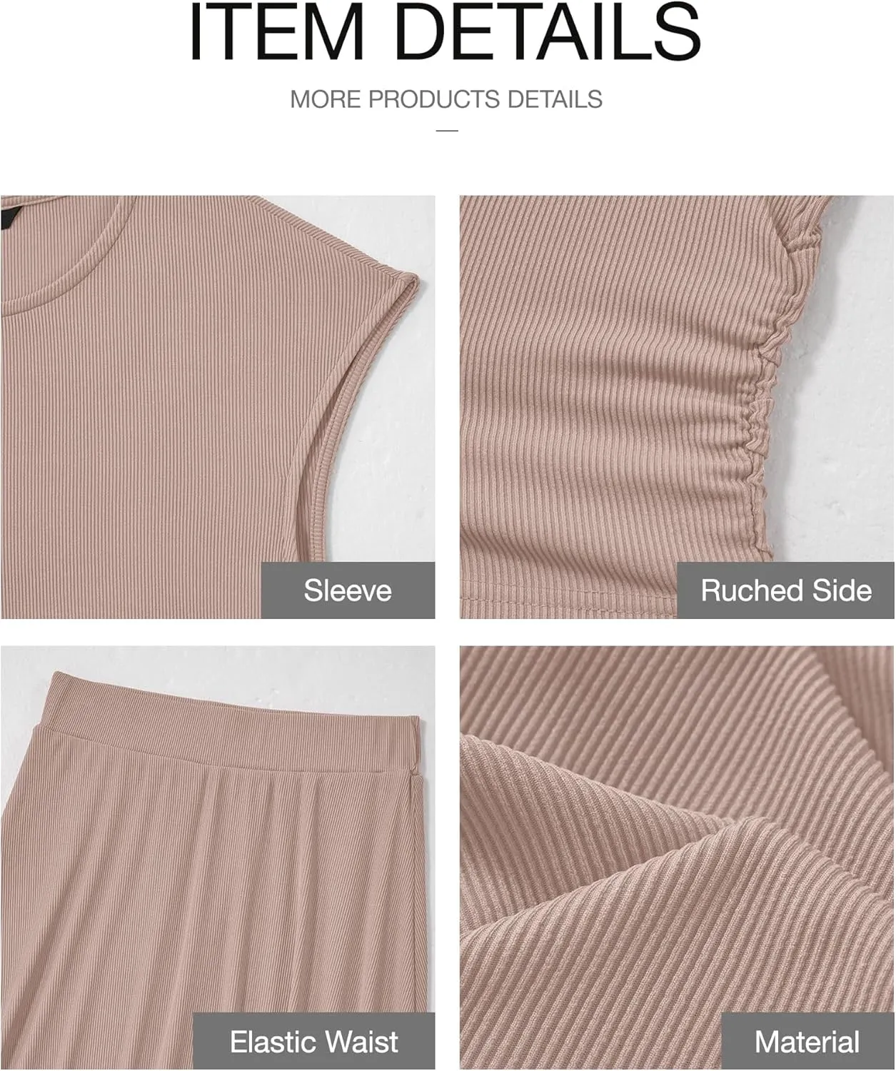 BTFBM Women Two Piece Skirt Set Summer 2025 Casual Vacation Crew Neck Short Sleeve Cropped Top Elastic Waist Midi Skirts