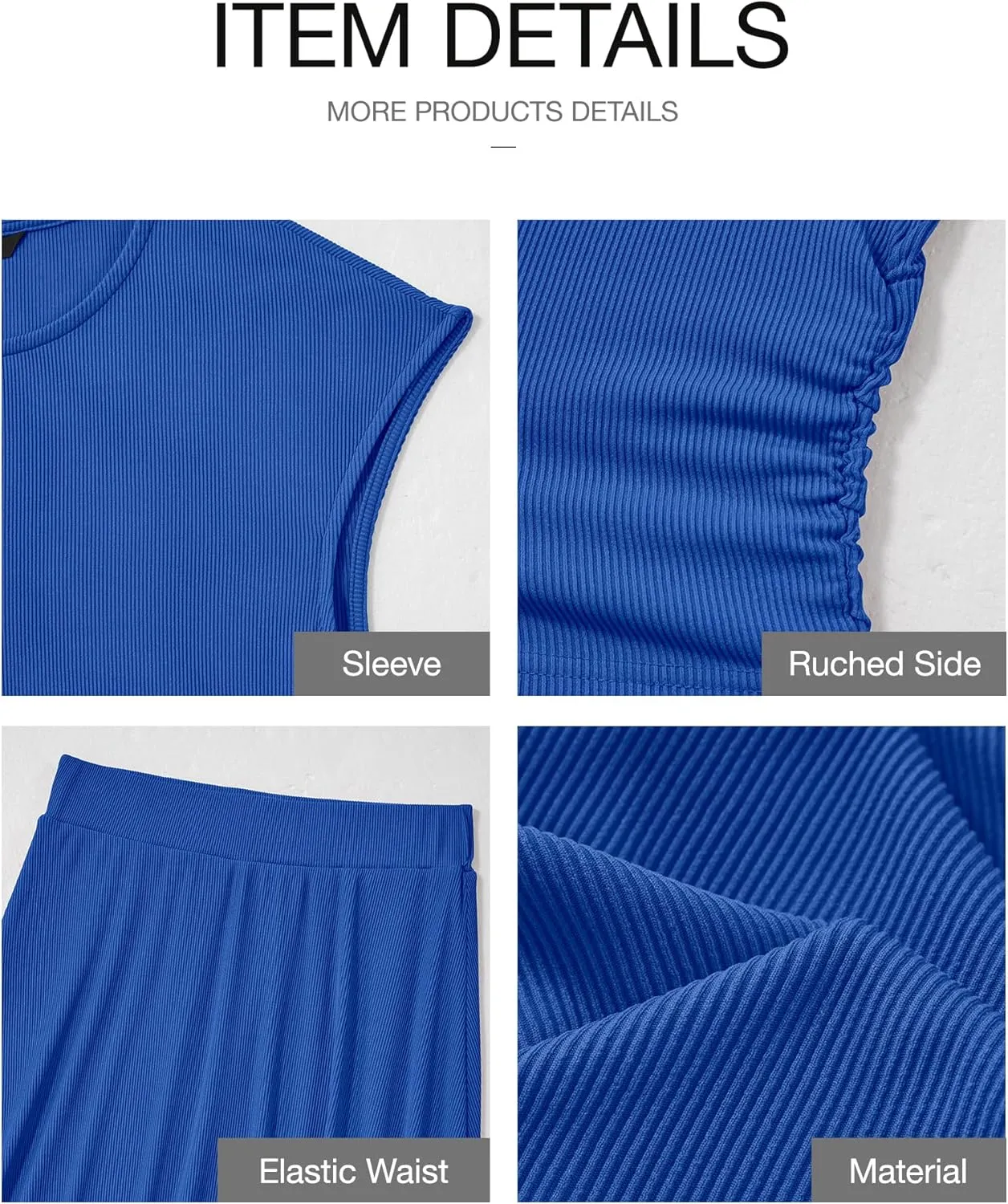 BTFBM Women Two Piece Skirt Set Summer 2025 Casual Vacation Crew Neck Short Sleeve Cropped Top Elastic Waist Midi Skirts