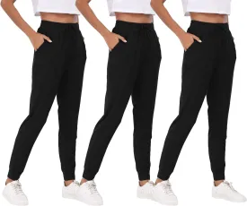BVNSOZ Joggers for Women with Pockets Drawstring Sweat Pants for Yoga Running Workout