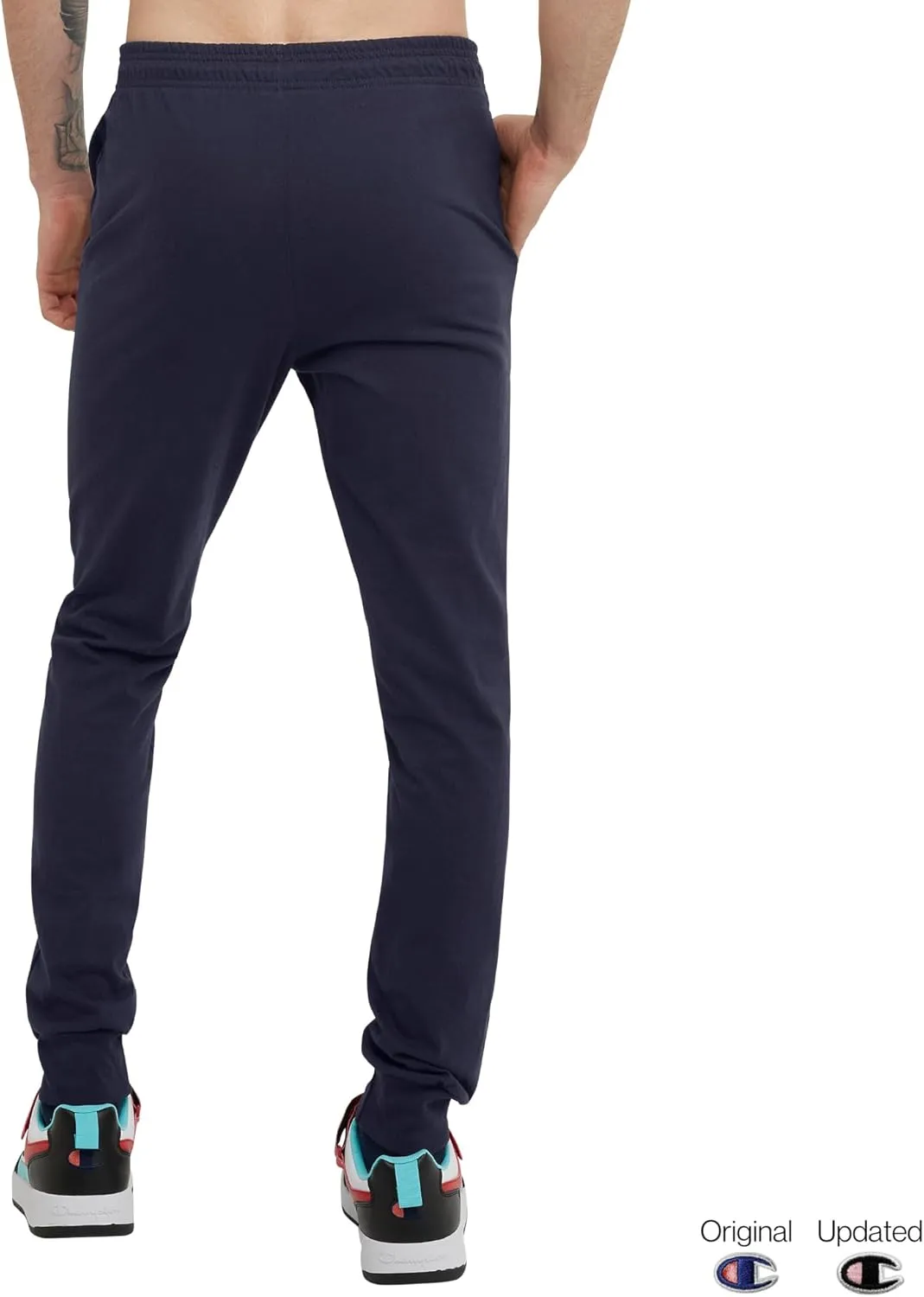 Champion Men's Joggers, Lightweight Lounge Pants, Jersey Graphic Pants for Men, 31"