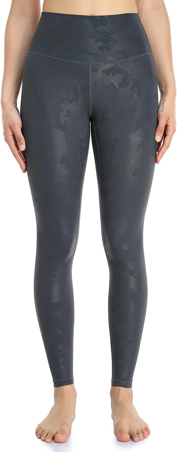 Colorfulkoala Women's High Waisted Matte Faux Leather Leggings Full Length Yoga Pants