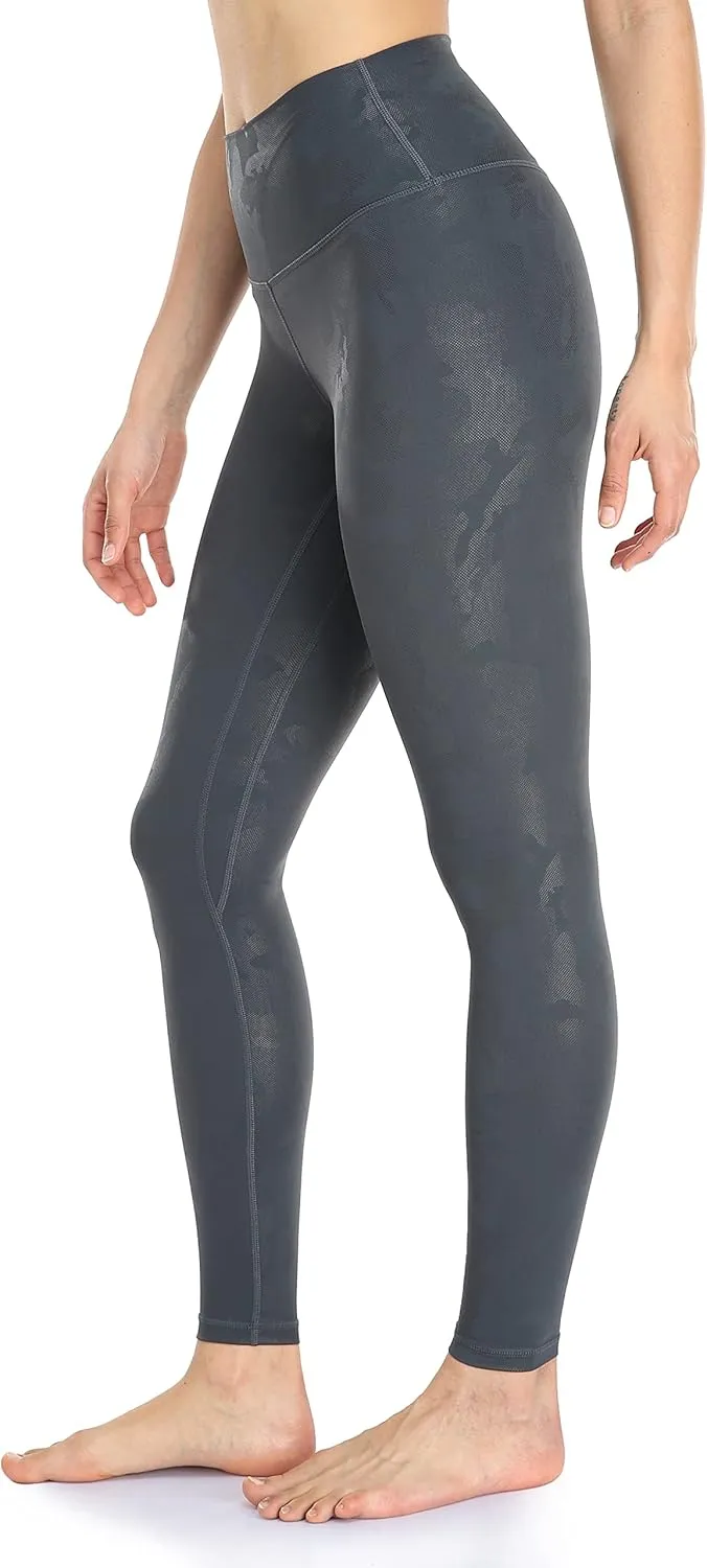 Colorfulkoala Women's High Waisted Matte Faux Leather Leggings Full Length Yoga Pants