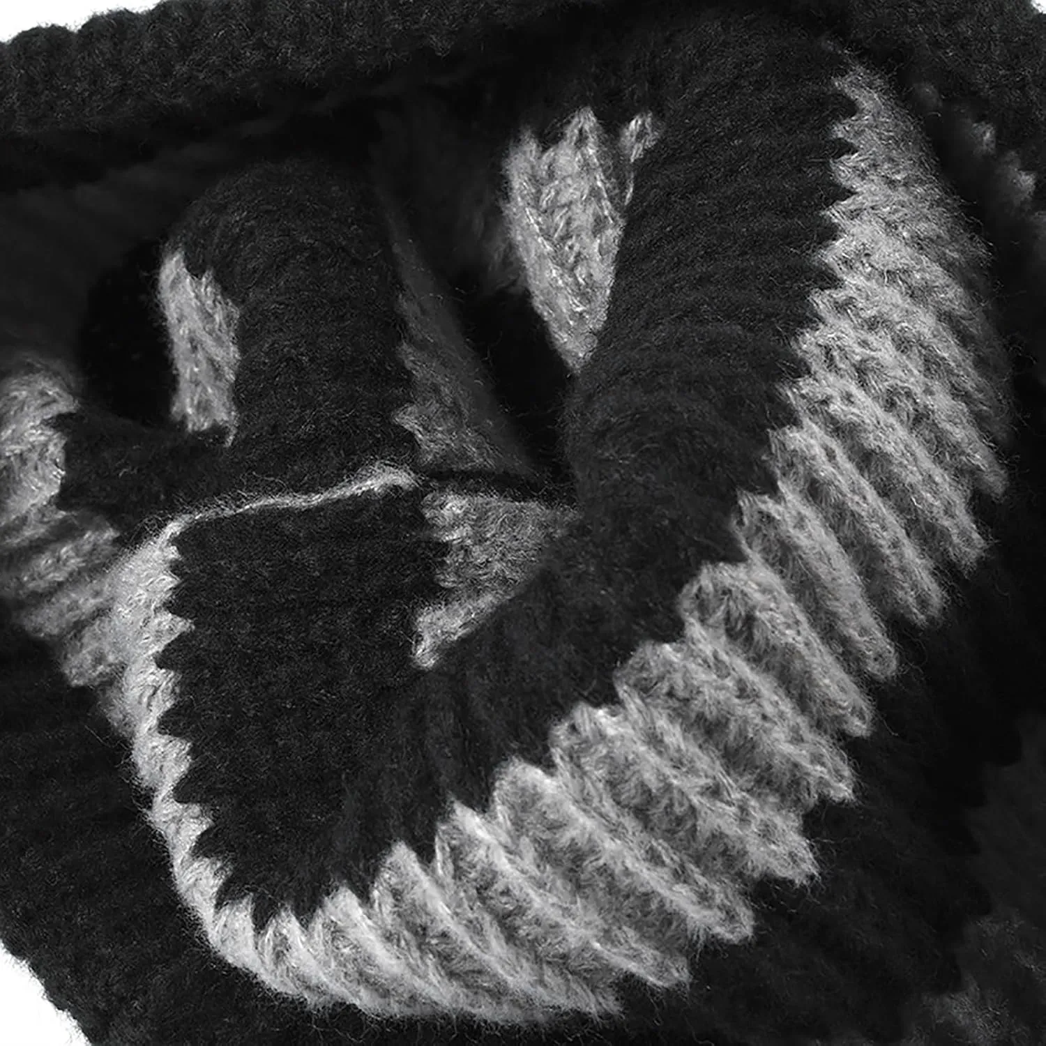 CORIRESHA Unisex Fashion Striped Beanie Cuffed Winter Warm Cozy Chunky Rib Knit Hat