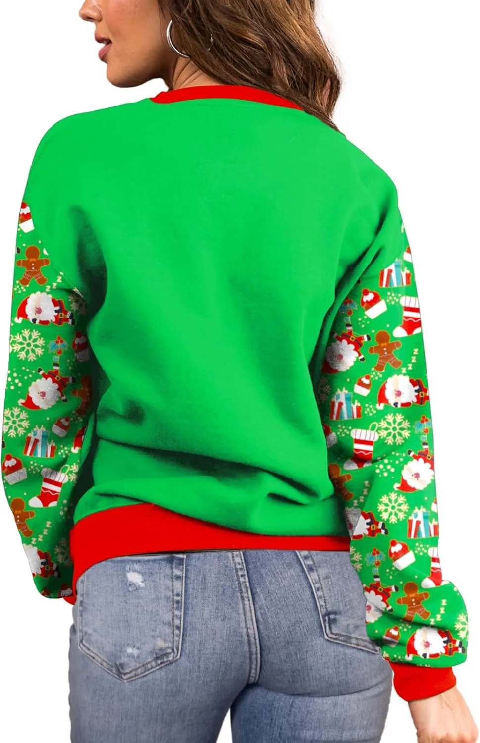 Deerose Women Mardi Gras Sweatshirts St Patricks Long Sleeve Print Shirts