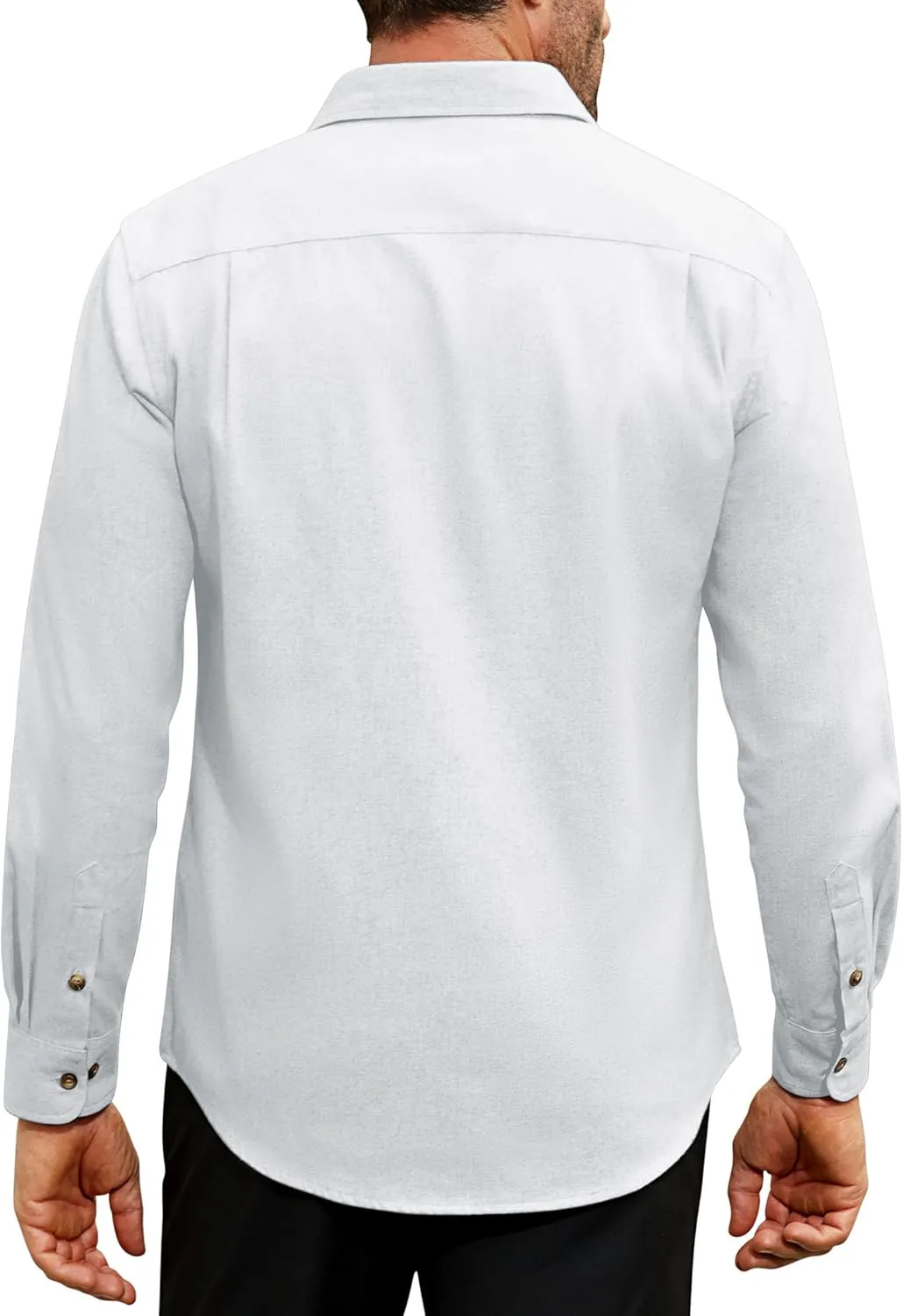 Flannel Shirt for Men Long Sleeve Mens Dress Shirts Cotton Casual Button Down Shirt Big Work Shacket Jackets