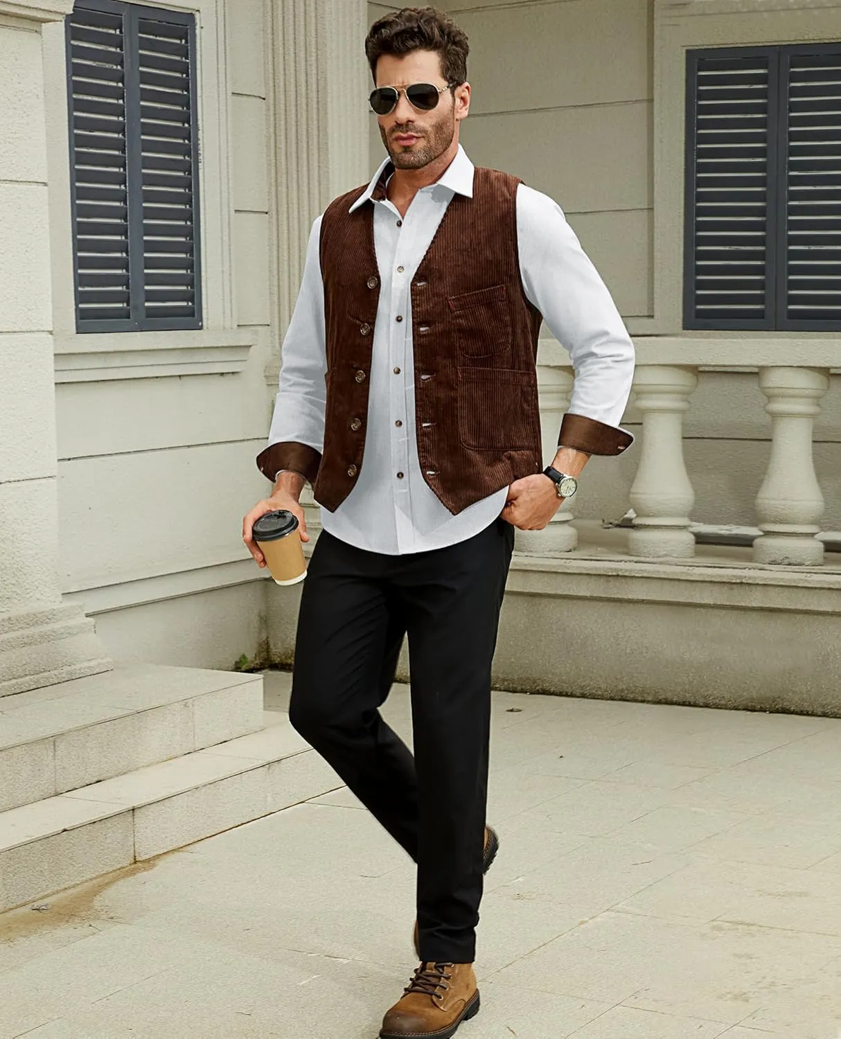 Flannel Shirt for Men Long Sleeve Mens Dress Shirts Cotton Casual Button Down Shirt Big Work Shacket Jackets