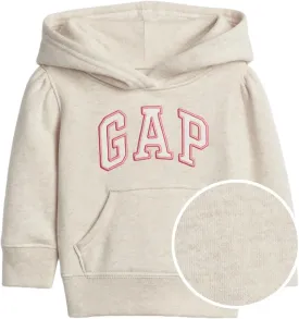 GAP Baby Girls' Playtime Favorites Logo Pullover Hoodie Hooded Sweatshirt