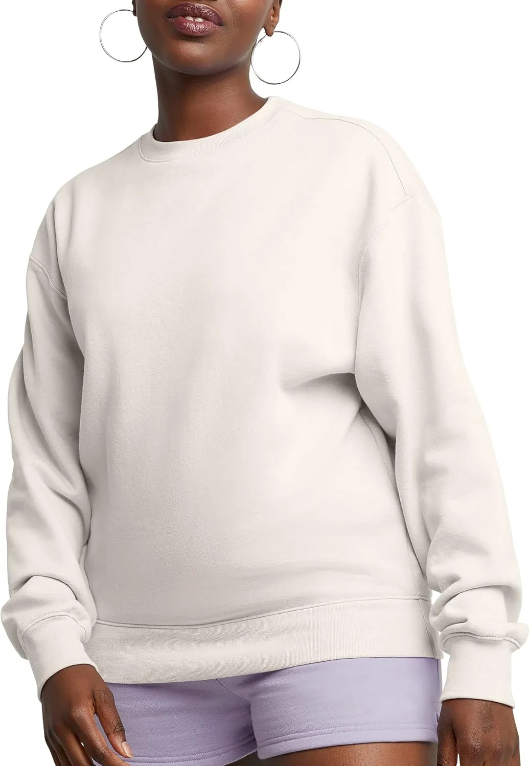 Hanes Women's Originals Plus Size Fleece Midweight Sweatshirt
