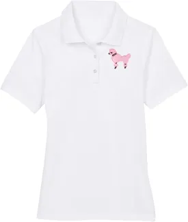 Hip Hop 50's Shop 50s Adult Poodle Skirt Costume Shirt Top with Applique for Women