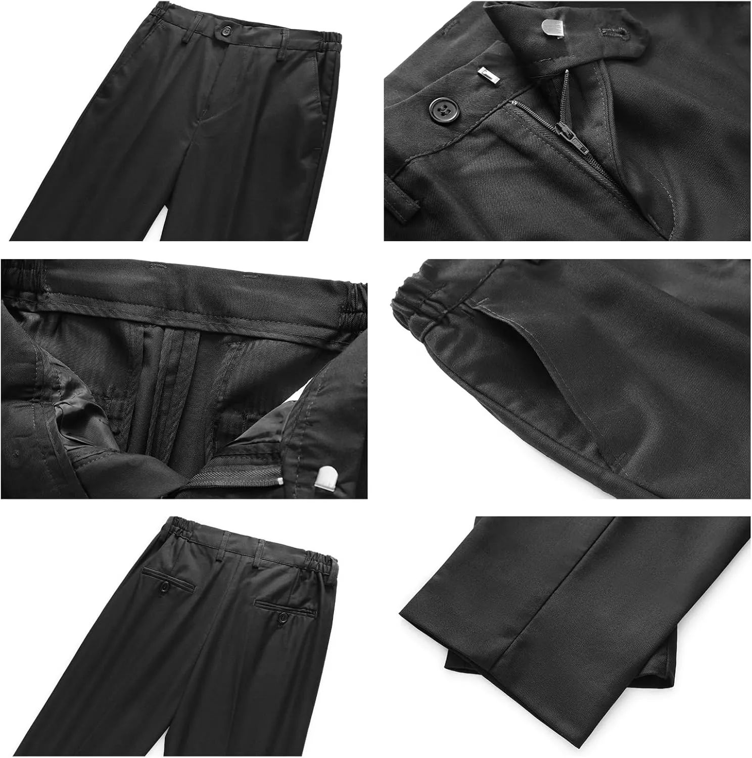 Lamgool Boys Suit 3 Piece Slim Fit Tuxedo Double Breasted Kids Formal Outfit Set with Blazer Vest Pant for Wedding Prom Party