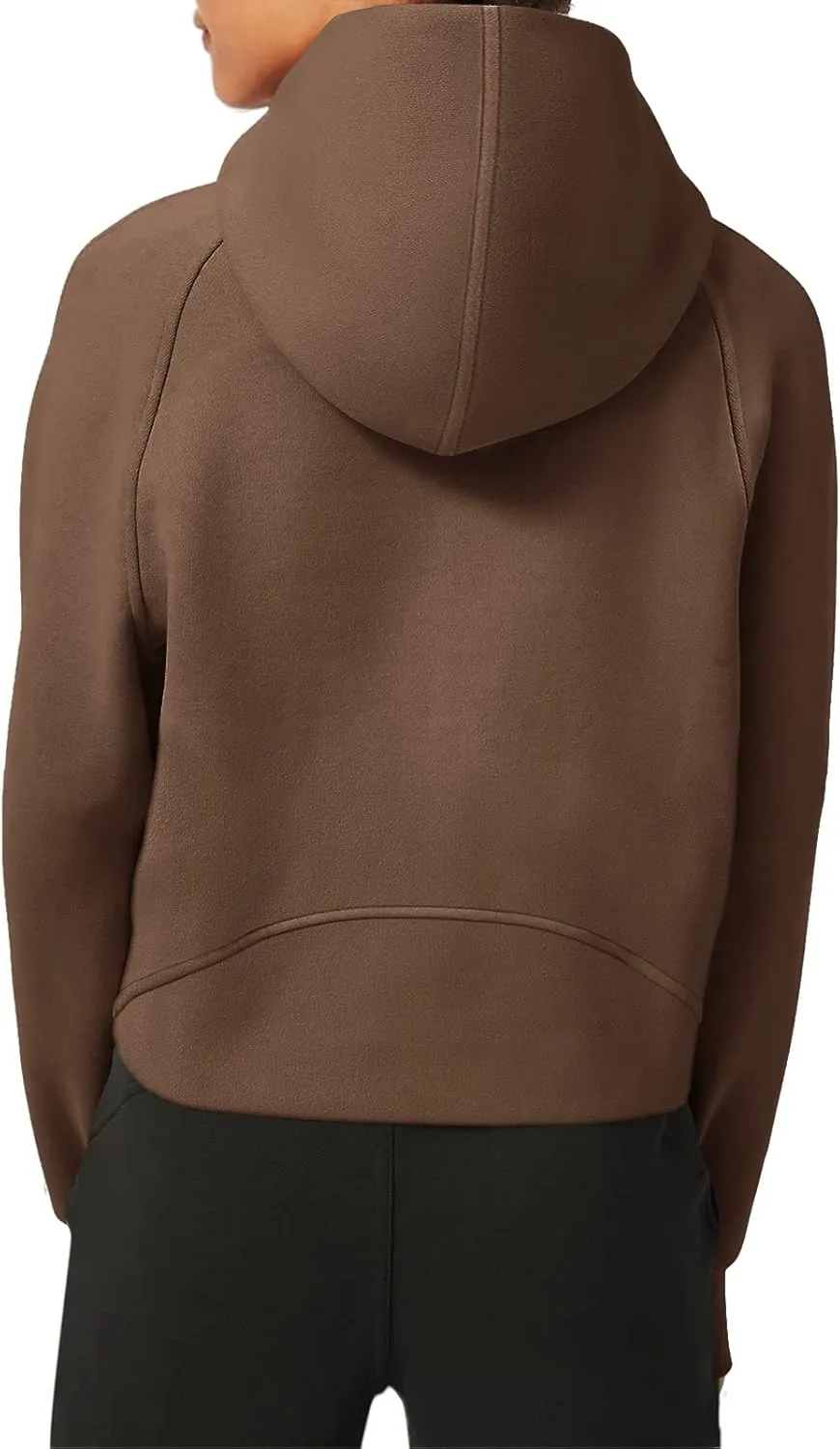 LASLULU Womens Fleece Hoodies Pullover 1/2 Zip Up Sweatshirts Long Sleeve Sweater Workout Jacket Fall Outfits 2024 Thumb Hole
