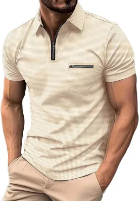 LCMTWX Polo Shirts for Men 2024 Button Up Shirt for Sports and Leisure Polo Shirts Polo Shirts for Men Men's Golf Polo Men