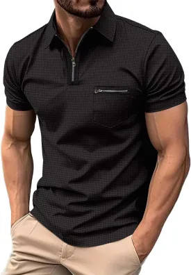 LCMTWX Polo Shirts for Men 2024 Button Up Shirt for Sports and Leisure Polo Shirts Polo Shirts for Men Men's Golf Polo Men