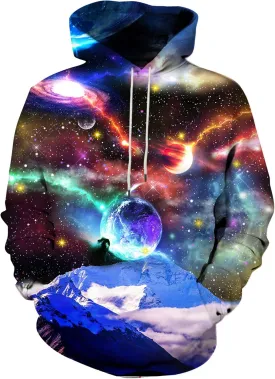 Linnhoy Unisex 3D Printed Hooded Sweatshirt Casual Pullover Hoodie with Big Pockets