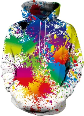 Linnhoy Unisex 3D Printed Hooded Sweatshirt Casual Pullover Hoodie with Big Pockets