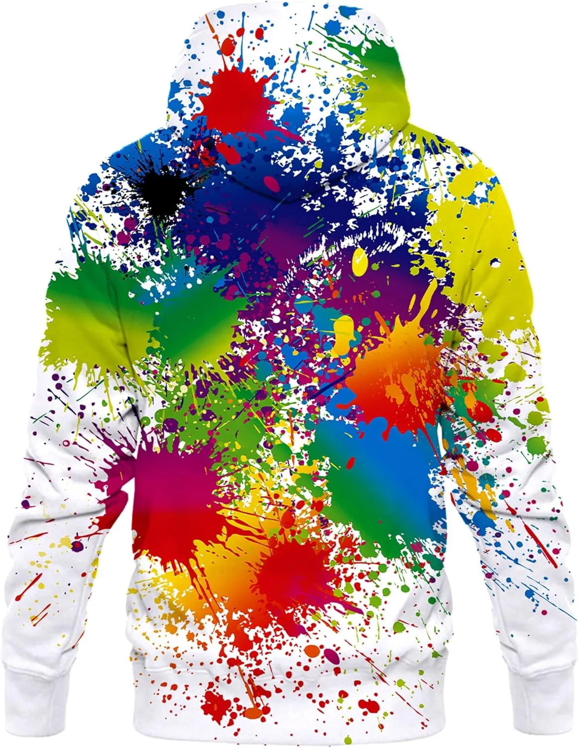 Linnhoy Unisex 3D Printed Hooded Sweatshirt Casual Pullover Hoodie with Big Pockets
