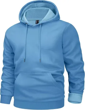 MAGCOMSEN Men's Active Hoodies Fleece Lined Sweatshirts Casual Athletic Workout Pullover With Kangaroo Pocket