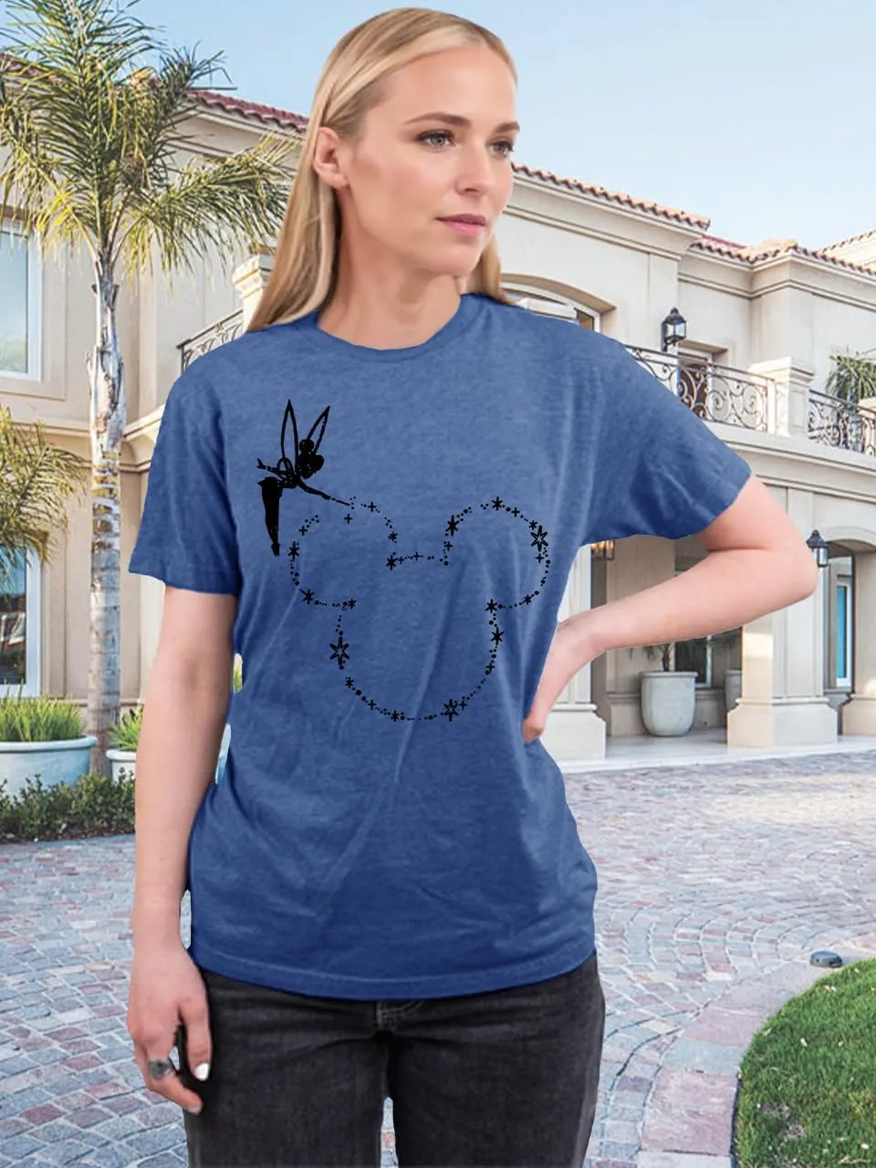 Magic Kingdom Castle Shirt Women Casual Vacation Holiday Short Sleeve Boho Clothes for Women Summer Fairy Cute Tops
