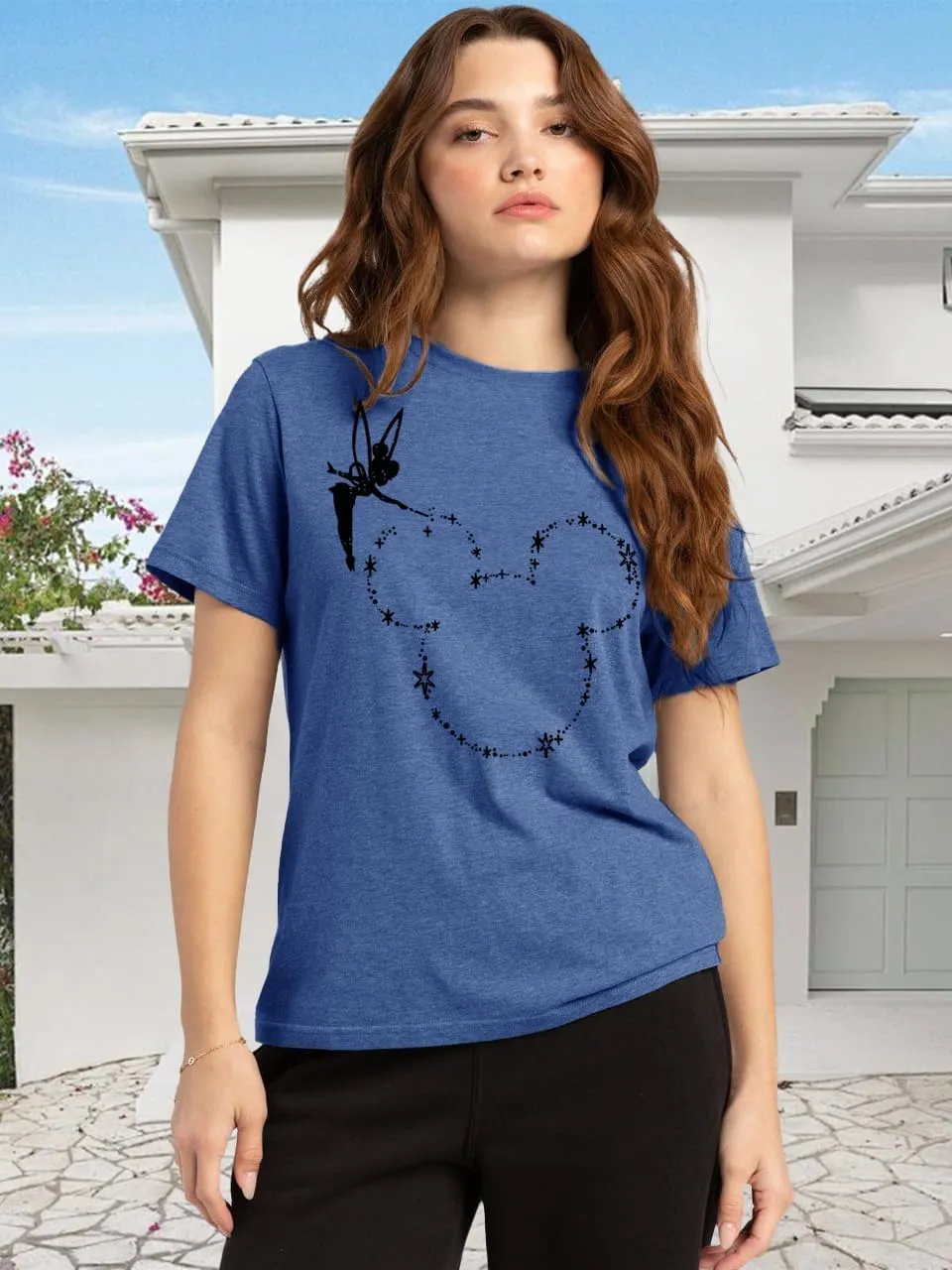Magic Kingdom Castle Shirt Women Casual Vacation Holiday Short Sleeve Boho Clothes for Women Summer Fairy Cute Tops