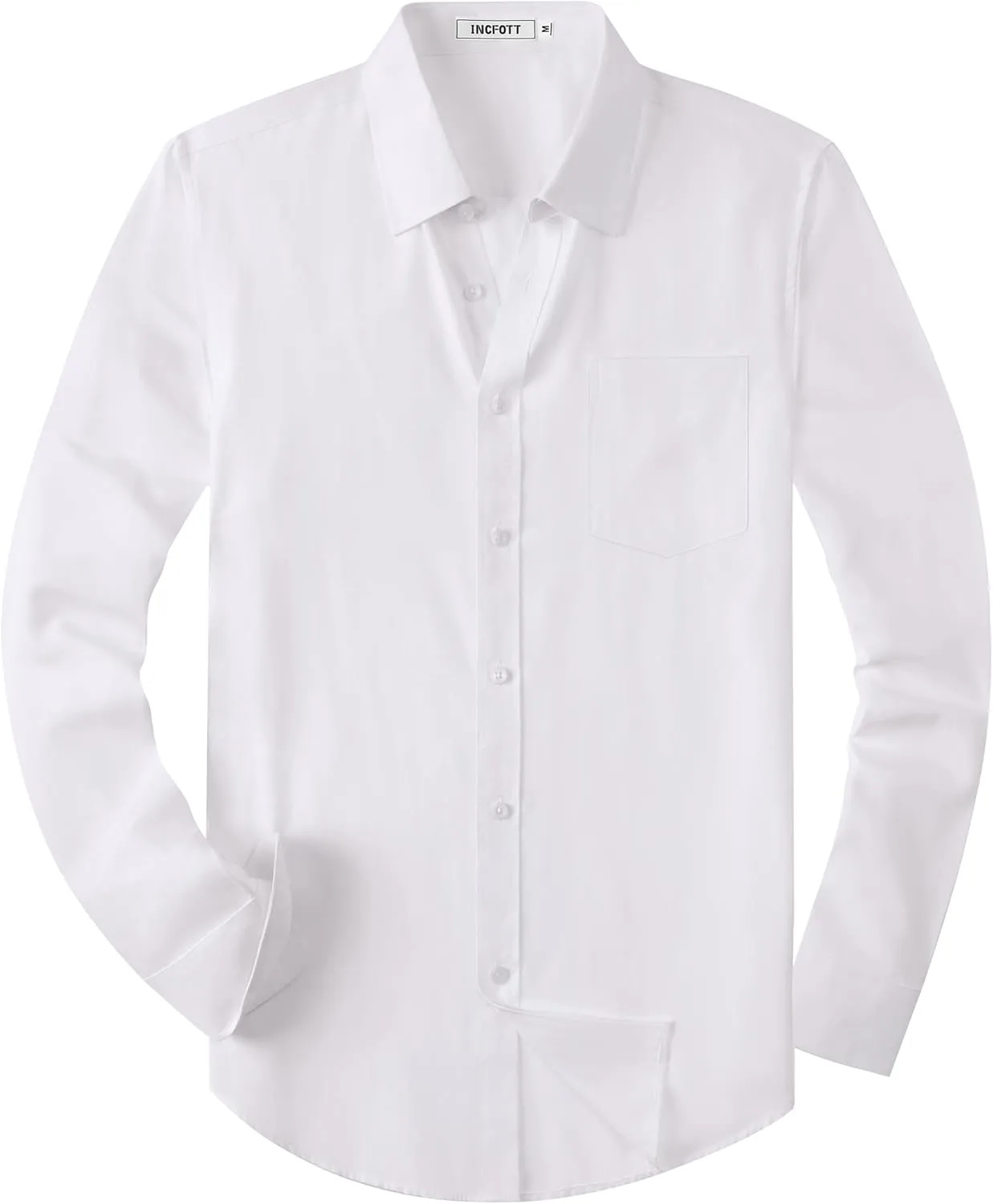 Mens Button Down Shirt Casual Oxford Shirts Untucked Dress Shirt for Men Long Sleeve Button Up Shirt with Pocket