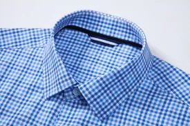 Mens Dress Shirts Stretch Long Sleeve Button Down Shirts Print Regular Fit Casual Busines Shirt
